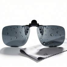 2 piezas Gafas de moda unisex con clip, diseño abatible que se adapta a la mayoría de las gafas, adecuado para ciclismo, senderismo, golf, playa y camping - Multicolor - Ver 7