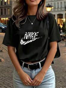 Women T-Shirts - Black - View 4
