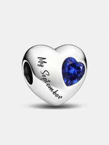 1pc Fashion Heart Moon Charm Beads Suitable For Women's Bracelet DIY Jewelry Making And Daily Matching Decoration Girls Decor - Love Month - View 16