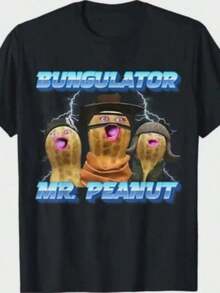 Cute Unisex Premium Casual T-Shirts, "Don't Talk To Strangers" T-Shirt, Funny St5 Movie T-Shirt - 黑色 3 - 查看 1