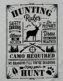 Camiseta de Reglas de Caza |   Camiseta de cazador de ciervos |   Regalo de Caza con Camuflaje |   Camiseta para amantes de la naturaleza |   Camiseta Gráfica con Divertidas Reglas de Caza |   Ciervo - Blanco - Ver 2