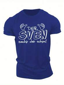 Short-Sleeved T-Shirt For The 2026 Graduation Season - Blue - View 6