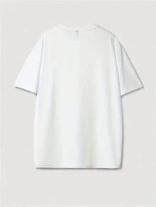 1 pieza Kit de bromas divertidas para el Día de las Bromas de Abril - Camiseta de manga corta con cuello redondo, suave, transpirable y ligera, con estampado gráfico de arcoíris y Día de las Bromas de Abril, para usar en todas las estaciones (180g Algodón 100%) - Blanco - Ver 5