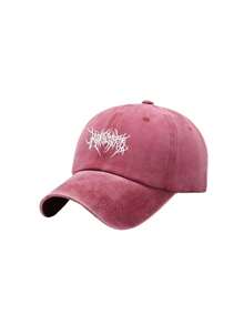 1Pc Unisex Washed Baseball Cap, Adjustable Outdoor Sun Protection Casual Hat,Suitable For Daily Matching For Spring, Autumn Travel, Beach, Y2k Style For Boys And Girls - Multicolor - View 12