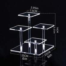 Kệ trưng bày nhiều tầng bằng acrylic trong suốt, kiểu bậc thang, dùng để trưng bày đồ sưu tầm, mô hình anime, mô hình xe hơi, nước hoa, mỹ phẩm. - Trong sáng - Xem 6