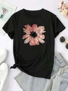 Una Colección de Primavera y Verano para Mujer con un Diseño de Personaje de Dibujos Animados que Imita un Televisor - Negro 15 - Ver 7