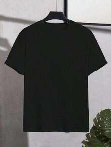 Camiseta Boho Chic Oversized para Mujeres - Top de Manga Corta con Estampado de Rodaja de Sandía Blanca y Hojas, Blusa Casual de Verano de Cuello Redondo y Ajuste Holgado, Transpirable 200gsm para Atuendos de Playa, Picnic y Vestimenta Casual con Estampado de Arte Único, Temporada de Primavera/Verano, Sin Relleno, Estilo Pullover, Ajuste Relajado, Diseño de Sandía Juguetón, Artículo de Almacén Local para Mujeres, Top y Blusa para Mujeres, Ropa de Mujeres de Almacén Local, Camiseta de Cuello en V para Mujeres, Top de Verano para Mujeres, Camisa de Otoño para Mujeres, Top Blanco para Mujeres, DamaSuitable for women100% Cotton - Negro - Ver 3