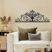 HELLOYOUNG Mystical Boho Gothic Wall Art, 2 Piece Vintage Metal Scroll & Floral Sculpture For Bedroom Living Room, Witchcore Occult Aesthetic Decor, Unique Wall Hanging For Housewarming Altar Valentine Wedding - 彩色 - 查看 7