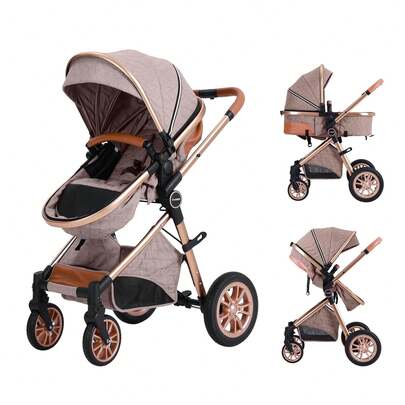 Cochildor High Landscape Baby Stroller, Portable Folding Bidirectional Shock-Absorbing Stroller That Can Sit And Lie Down