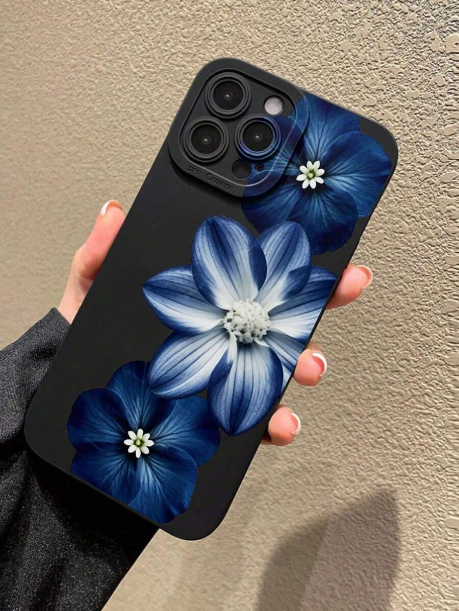 Floral Fashion 花卉印花鏤空磨砂黑手機殼,適用於 iPhone 16/11/16pro/16plus/16promax/16e/15Promax/13/14/12/XS/XR/7G/8P、Galaxy S25/S25PLUS/S25 Ultra/A16/A36/A26/A56/A50/A12/A32/A52/A72/A51/A21S/A13/A14/S24/S24PLUS/S24Ultra/S20/S23/S22/A53/S20FE/S21、11/12Pro/12/12X/13Pro/14Pro/15Pro/X3pro/10/9/Note9/12c/Note11pro/Note8Pro/9C/9a - 彩色 - 查看 1