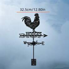 Colorful Rooster Metal Weathervane, Outdoor Yard Decor, Rust-Resistant Durable Wind Direction Indicator, Ideal Gift For Independence Day, Christmas, Holidays - A - View 8