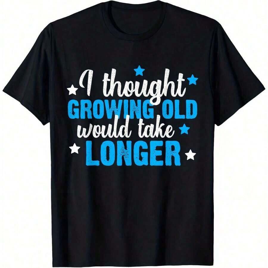New T-Shirt. This Comfortable And Versatile Short-Sleeved Printed T-Shirt Features A Relaxed, Crew-Neck Design, Perfect For The Office, School, Weekend Outings, Or Travel. It Easily Integrates Into Everyday Life, Providing A Fresh And Lightweight Feel. - 黑色 - 查看 1