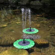 Solar Powered Floating Lotus Leaf Fountain, Outdoor Water Pump, Suitable For Bird Bath And Pond, Comes With Interchangeable Nozzles, Automatically Sprays Water In Sunlight, Suitable For Garden Decor, Bird Bath, Garden, Pond, Fish Tank, Aquarium, Swimming Pool And Outdoor Standalone Floating Solar Fountain Water Pump. Waterproof. - Multicolor - View 7