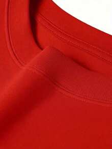 Summer Style Off-Shoulder Printed T-Shirt, Versatile And Stylish For Beach Vacations, Machine Washable, Casual Holiday Top, Streetwear And Sportswear | Clothing For Juneteenth, Father's Day And 4th Of July, Women's T-Shirts For Vacation And Office, Comfortable - 紅色 - 查看 3