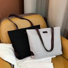 女士斜挎包，简约大容量手提包 - 优雅米色、棕色、黑色肩带，拉链封口，容量大，适合上学、上班、日常使用 - 女士大容量手提包 - 多色 - 查看 10