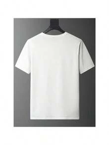 Camiseta con Estampado Suave y Sencillo, Camiseta Blanca de Cuello Redondo, Ropa para Parejas, Adecuada para el Día de San Valentín y Aniversarios, Regalo de San Valentín, Para Hombres y Mujeres, Manga Corta, Camisetas de Mujer, Camiseta con Estampado, Camisetas con Estampado para Mujer, Camiseta de Verano, Camiseta Casual, Camisetas de Verano, Tops, Ropa de Verano para Mujer, Camiseta Casual de Manga Corta con Cuello Redondo Cómoda, blusas elegantes dama - Blanco - Ver 2
