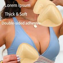 Double-Sided Triangular Breast Pads, Thickened V-Shaped Inserts, Sports Bra, Swimsuit, Self-Adhesive Breast Pads, Inverted V Shape To Make Small Breasts Look Bigger. - FFYD90-SK (Ukuran Cup) - View 5