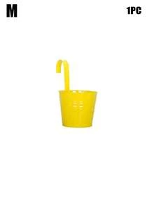 [Flower Pot: Rainbow Color]Garden Decoration, Outdoor And Garden Supplies, Colorful Metal Hanging Flower Pot With Built-In Hook, Suitable For Gardening Enthusiasts Decorative Flower Pot, Vintage Balcony Plant Bucket Suitable For Balcony, Fence, Yard, Home Gardening Decoration, Garden Decoration, Best Gift For Family And Friends - New Model - View 16