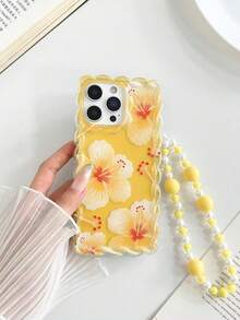 Ốp lưng điện thoại vẽ hoa họa tiết hoa bện trong suốt chống sốc dày dặn phù hợp cho iPhone 17, 17 Pro, 17 Pro Max, 16/14, 15, XS, 7/8 Plus, XR, 7/8, 11, 12, 13, 14 Series - Nhiều màu - Xem 8