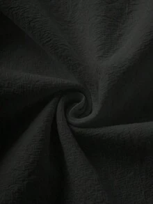 Pantalones casuales minimalistas de unicolor para mujer - Negro - Ver 3