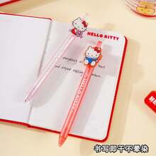 Bút bi Hello Kitty hoạt hình chính hãng Sanrio, kiểu dáng hoạt hình màu đen dễ thương, khô nhanh, dành cho học sinh. - Nhiều màu - Xem 7