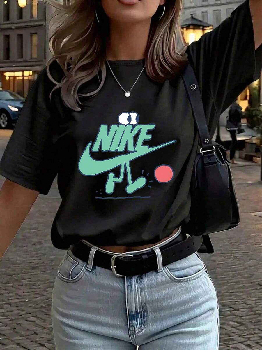 Women T-Shirts - Black - View 1