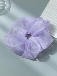1pc Fashionable Elegant Solid Color Extra Large Hair Scrunchie, Suitable For Women With Thick Hair, Versatile Daily Wear Hair Accessory, Non-Damaging,Festival,Party - Multicolor - View 8