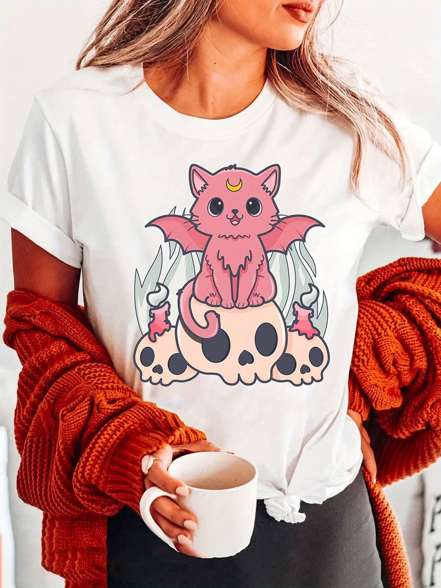 Women T-Shirts - [White] - View 1
