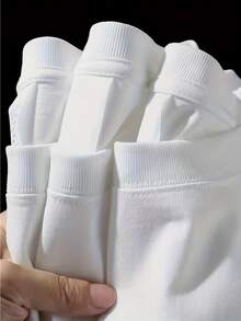 100% Pure Short-Sleeve T-Shirt With A Relaxed Fit, Perfect For Summer, Featuring A Round Neck And A Loose, Stylish Design That Is Versatile For Women. - White - View 2