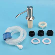 Soap Dispenser For Kitchen Sink Built In Countertop Soap Dispenser Pump Head With 46 Inch Extension Tube Kit (Silver) - Multicolor - View 2