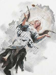 Camiseta de manga corta para hombre con estampado gráfico de la Virgen María, estilo vintage, gótico, religioso, retro, informal, para la calle. - Blanco - Ver 3
