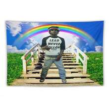 Rapper Tapestry Chief In The Garden Of Keef Flag Aesthetic Decorative Durable Tapestry Suitable For Indoor And Outdoor Decorate For College Dorm Room ,Parties, Travel, Filming, Events, Festivals Decor Wall Tapestry - 1PC - 查看 14