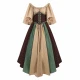 Khaki Patchwork Dress