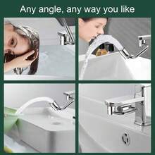 1080° Rotating Faucet Extender, U-Shaped Swivel Faucet Aerator, Dual Mode Spray With Upward Water Spray, Splash Proof Water Saving Nozzle For Kitchen And Bathroom Sink - Default - View 2