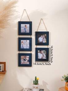 Khung ảnh nhựa kiểu cổ điển 2/3 mảnh, khung treo tường kết hợp 4x6 inch, thích hợp để trang trí văn phòng, nhà cửa, ảnh cặp đôi, ảnh thú cưng, ảnh kỷ niệm. - nhiều màu - Xem 11