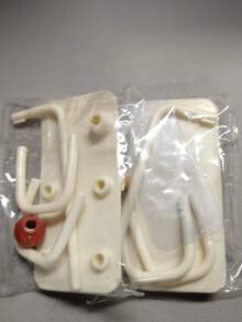 1/2个自粘式壁挂收纳挂钩，现代简约防水浴室挂钩，无需钻孔的墙面收纳架，可用于存放发饰、珠宝和日常用品 - 彩色 - 查看 13