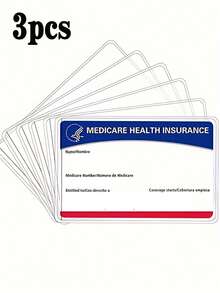 New Transparent PVC Card Holder Protector, Waterproof Card Sleeve, Credit Card Holder, Medical Insurance Card Holder, ID Card Holder, Card Sleeve, Sticker Card Holder, Credit Card Holder, Travel Essential, Unisex (Cards Not Included) - Clear - View 7