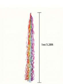 Rainbow Swirl Tassel Decor - Suitable For Classroom, Ceiling And Party Decoration, Birthday Balloon Honeycomb Lanterns, Halloween Decor, Christmas Decor, Classroom Decoration, Festival Tassels, Colorful Swirls, Durable - Multicolor - View 7