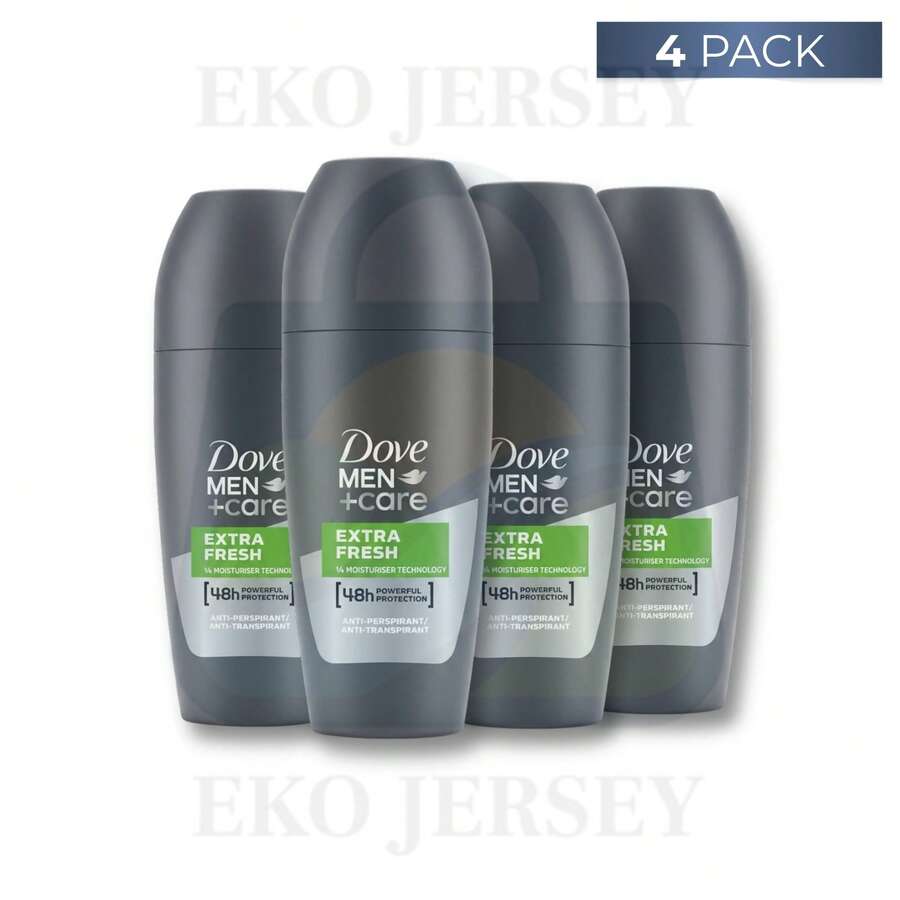 Dove Men+Care Extra Fresh Roll On Deodorant 48h Odor Protection 1.69oz / 50ml Pack Of 4 - nhiều mùi hương - Xem 1