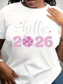 Suave, transpirable y ligero para comodidad durante todo el día. Camiseta Hello Daily WearShirt, Camiseta New Year Daily WearShirt, Camiseta Retro Disco Ball, Camiseta Happy New Years Daily WearShirt, Camiseta Cute New Year, Camiseta para Fiesta de Año Nuevo en Familia. Cuello redondo clásico con un corte relajado que favorece todas las formas del cuerpo y es fácil de combinar con jeans, shorts y leggings. - Blanco - Ver 7