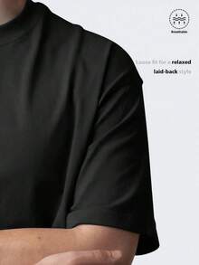 New! Women's Short-Sleeved Blouse, Plain Design, Perfect For Lounging At Home Or Casual Wear. Limited-Time Offer. Lovely Blouse, Comfortable And With A Regular Length. Machine Washable. A2UT - 黑色 - 查看 6