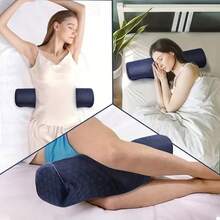 1 pieza Almohada de soporte ergonómica para el cuello - Producto de cuidado del cuello portátil y cómodo para una relajación instantánea, cojín para las piernas, diseñado para dormir, opción ideal para aliviar la rigidez del cuello, almohada de soporte para durmientes de lado, almohada para la columna cervical, almohada de espuma de memoria para dormir, almohada de soporte para el cuello, adecuada para durmientes de lado y espalda, almohada de cabecera, almohada cervical para dormir, cojín para el cuello, aliviar el cuello rígido, almohada de cabecera, almohada de soporte para el cuello de durmiente de lado - Multicolor - Ver 5