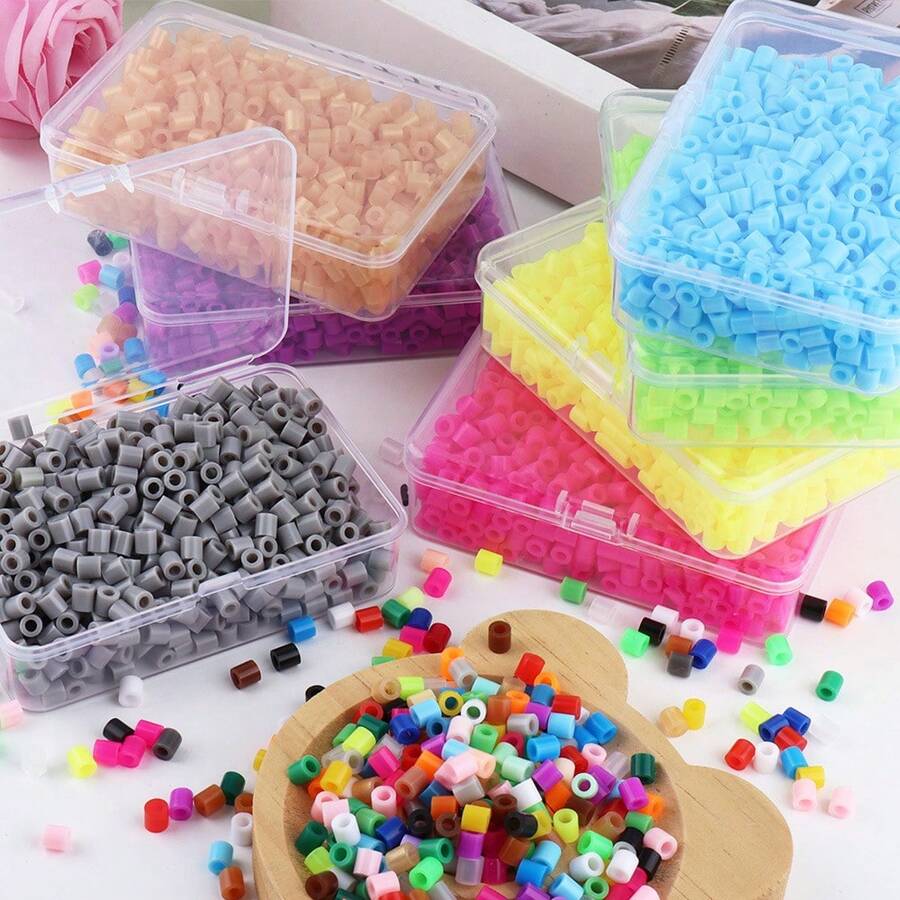 820 hạt nhựa Perler Fuse Beads đóng hộp, hạt nhựa ghép hình DIY sáng tạo, phụ kiện thủ công dành cho người lớn - Nhiều màu - Xem 1