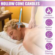 50/25/20/10/2pcs Ear Cleaning Sticks Set With Ear Candles, Flame Retardant Trays And Cleaning Sticks – Soft & Wax Removal Tools For Home Spa, Travel & Daily Hygiene - Multicolor - View 8