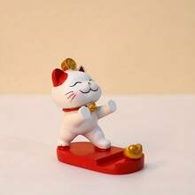 1pc Cute Cartoon Cat Phone/Tablet Stand, Decorative Office Desk Accessory Suitable For Smartphones And Tablets - 1pc - View 6