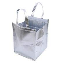 Bolsas de aluminio para almacenamiento de hielo, bolsa térmica aislada para comida de playa, cajas duraderas para exteriores, bolsa refrigeradora plegable, bolsa para almuerzo y picnic, 1 ud. - 8 pulgadas - Ver 8