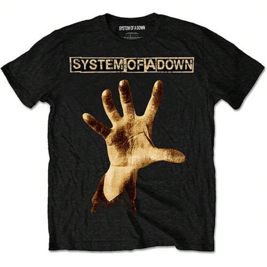 OFFICIAL NEW System Of A Down Hand T-Shirt - Black - View 1