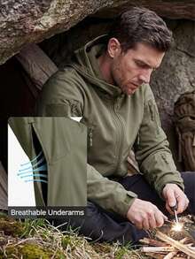 Men Jackets & Coats - xanh quân đội - Xem 3