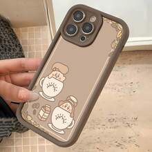 Tema de café  marrónfunda de teléfono Fundas compatibles con ,Apple,VIVO,OPPO,,, y Honor.Fabricadas en silicona TPU,ofrecen protección contra golpes y caídas. - Café integral - Ver 6