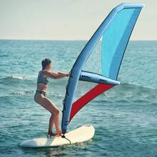 OUKANING Inflatable Windsurf Sail, Portable Water Surfing Equipment With Pump Backpack, Inflatable Paddle Board For Water Sports 45.21ft² - Blue - View 4
